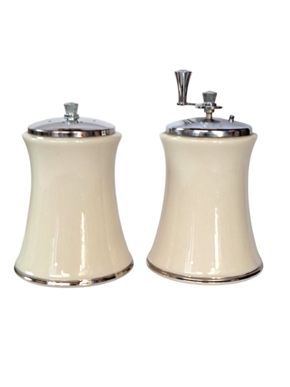 Vintage LENOX Salt Shaker Pepper Grinder Mill Silver Tone Trenton NJ - Picture 10 of 16